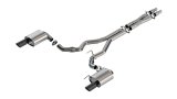 Borla 2024 Ford Mustang GT 5.0L V8 w/o Active Exhaust ATAK Cat-Back Exhaust System - Black Chrome thumbnail 1