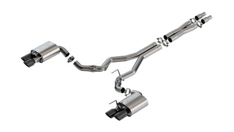 Borla 2024 Ford Mustang GT 5.0L V8 w/ Active Exhaust ATAK Cat-Back Exhaust System - Black Chrome thumbnail 2
