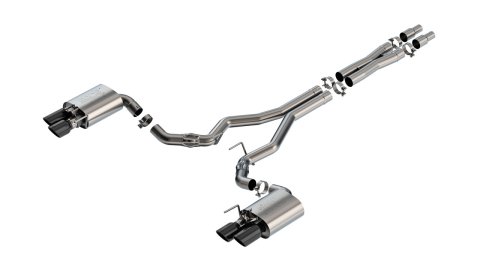 Borla 2024 Ford Mustang GT 5.0L V8 w/ Active Exhaust ATAK Cat-Back Exhaust System - Black Chrome thumbnail 5