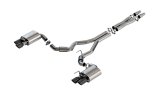 Borla 2024 Ford Mustang GT 5.0L V8 w/ Active Exhaust S-Type Cat-Back Exhaust System - Black Chrome thumbnail 1