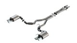 Borla 2024 Ford Mustang GT 5.0L V8 w/ Active Exhaust S-Type Cat-Back Exhaust System - Black Chrome thumbnail 4
