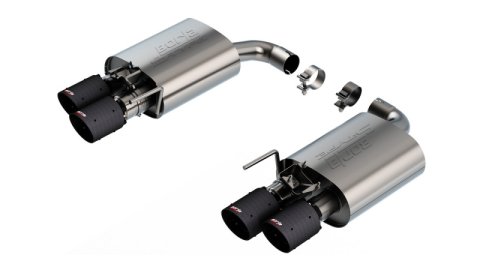 Borla 2024 Ford Mustang GT 5.0L V8 w/ Active Exhaust S-Type Axle-Back Exhaust System - Carbon Fiber