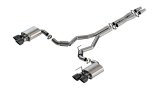 Borla 2024 Ford Mustang Dark Horse 5.0L V8 w/Active Exhaust S-Type Cat-Back Exhaust System - BC Tips thumbnail 1