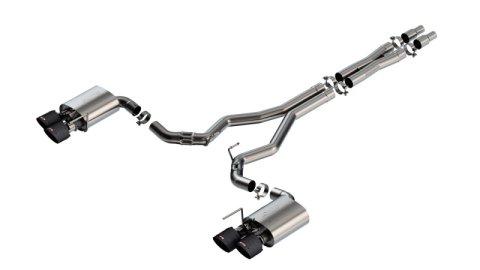 Borla 2024 Ford Mustang Dark Horse 5.0L V8 w/Active Exhaust ATAK Cat-Back Exhaust System - CF Tips thumbnail 1