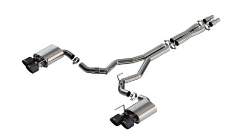 Borla 2024 Ford Mustang Dark Horse 5.0L V8 w/Active Exhaust ATAK Cat-Back Exhaust System - CF Tips thumbnail 2