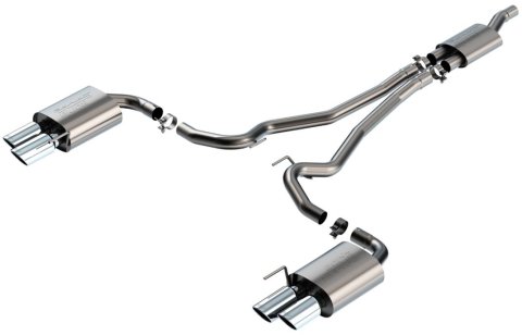 Borla 2024 Ford Mustang Ecoboost 2.3L Cat-Back Exhaust System S-Type w/ Quad Tip - Non-Active