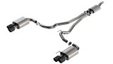 Borla 2024 Ford Mustang 2.3L Ecoboost S-Type Catback Exhaust CF BA w/ Quad Tips - Non-Active thumbnail 2
