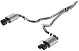 Borla 2024 Ford Mustang 2.3L Ecoboost ATAK Catback Exhaust CF BA w/ Quad Tips - Non-Active thumbnail 1