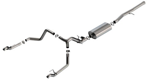 Borla 2024 Chevy Silverado 1500 6.2L V8 Touring Catback Exhaust (Use Fact Fascia Tips)