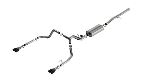Borla 2024 Chevy Silverado 1500 6.2L V8 Touring Catback Exhaust w/ Simulator - Black Chrome thumbnail 2