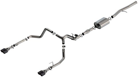 Borla 2024 Chevy Silverado 1500 6.2L V8 ATAK Catback Exhaust w/ Simulator - CF Black Anodized thumbnail 1