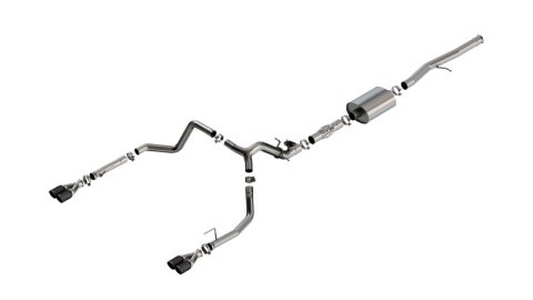 Borla 2024 Chevy Silverado 1500 6.2L V8 ATAK Catback Exhaust w/ Simulator - CF Black Anodized thumbnail 2