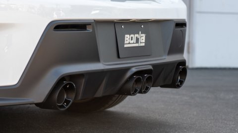 Borla 23-24 Toyota GR Corolla ATAK Cat Back System - Carbon Fiber & Black Anodized thumbnail 2