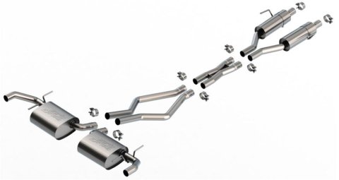 Borla 22-24 Jeep Grand Cherokee Overland Summit V6 2WD & 4WD S-TYPE Cat-Back Exhaust thumbnail 1