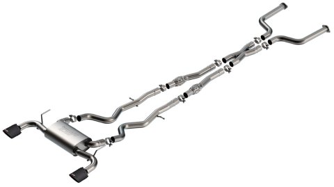 Borla 16-24 Infinity Q50 (Auto V6) S Type Cat Back - Carbon Fiber Black Anodized Tip
