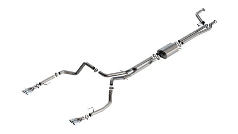 Borla 24-25 Chevy Silverado 1500 (6.2L V8) S-Type Cat Back - 3.5in Chrome Tips thumbnail 2