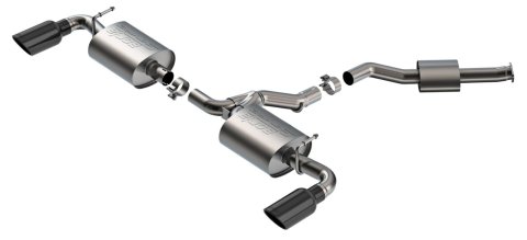 Borla 19-25 Toyota RAV4 Hybrid 2.25 S-Type Cat Back Exhaust - Black Chrome thumbnail 1