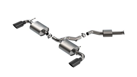 Borla 19-25 Toyota RAV4 Hybrid 2.25 S-Type Cat Back Exhaust - Black Chrome thumbnail 2