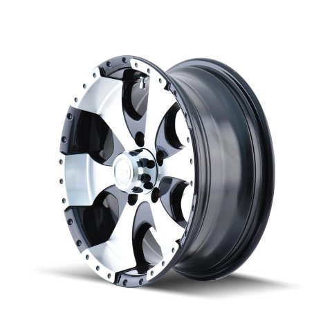 ION Type 136 15x6 / 5x114.3 BP / 0mm Offset / 83.82mm Hub Black/Machined Wheel thumbnail 1