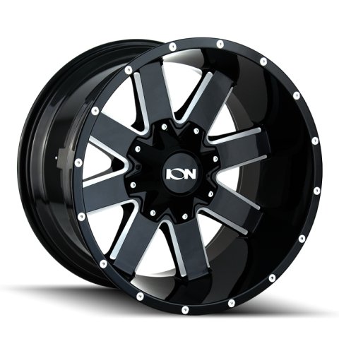 ION Type 141 20x10 / 8x180 BP / -19mm Offset / 124.1mm Hub Gloss Black Milled Wheel thumbnail 2