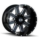 ION Type 141 20x9 / 6x120 BP / 18mm Offset / 78.1mm Hub Gloss Black Milled Wheel thumbnail 4