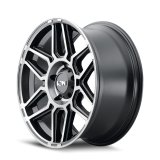 ION Type 146 20x9 / 8x165.1 BP / 0mm Offset / 125.2mm Hub Matte Black W/Machined Dart Tint Wheel thumbnail 1