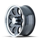 ION Type 171 16x8 / 5x135 BP / -5mm Offset / 87mm Hub Black/Machined Wheel thumbnail 4