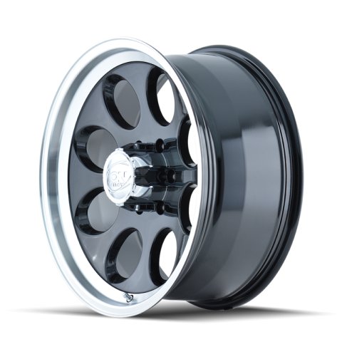 ION Type 171 17x9 / 8x165.1 BP / 0mm Offset / 130.8mm Hub Black/Machined Wheel thumbnail 1