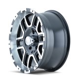 ION Type 179 16x8 / 6x114.3 BP / 10mm Offset / 83.82mm Hub Black/Machined Wheel thumbnail 2