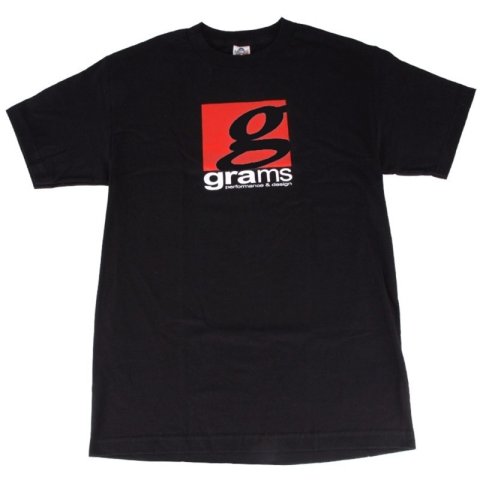 Grams Performance and Design Logo Black T-Shirt - L thumbnail 1