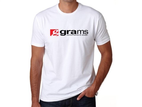 Grams Performance and Design Logo White T-Shirt - L thumbnail 3