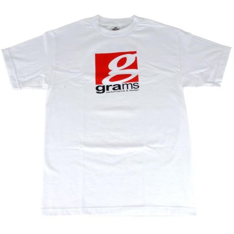Grams Performance and Design Logo White T-Shirt - XL thumbnail 2
