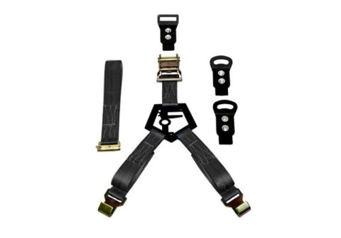 N-Fab Bed Mounted Rapid Tire Strap Universal - Gloss Black - Black Strap thumbnail 1