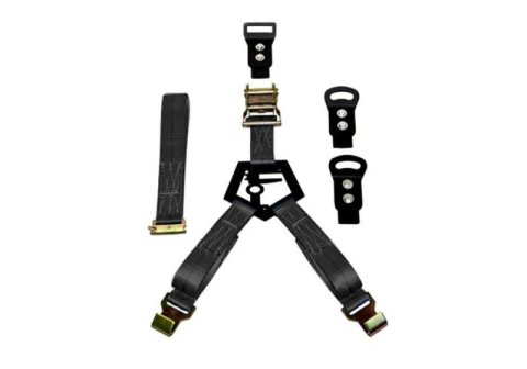 N-Fab Bed Mounted Rapid Tire Strap Universal - Gloss Black - Black Strap thumbnail 4