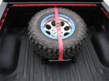 N-Fab Bed Mounted Rapid Tire Strap Universal - Gloss Black - Red Strap thumbnail 6