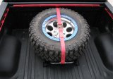 N-Fab Bed Mounted Rapid Tire Strap Universal - Gloss Black - Red Strap thumbnail 7