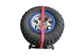 N-Fab Bed Mounted Rapid Tire Strap Universal - Gloss Black - Red Strap thumbnail 9