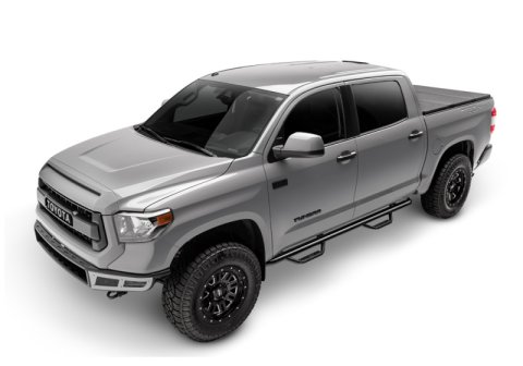 N-Fab Nerf Step 07-17 Toyota Tundra CrewMax 5.6ft Bed - Gloss Black - W2W - 3in thumbnail 5