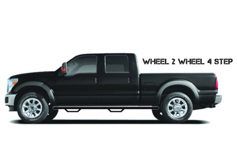 N-Fab Nerf Step 16-17 Toyota Tacoma Double Cab 5ft Bed - Gloss Black - W2W - 3in thumbnail 6