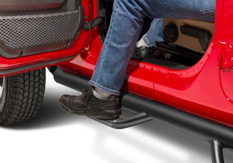 N-Fab Nerf Step 2018 Jeep Wrangler JL SUV 4 Door- Tex. Black - W2W - 3in thumbnail 2