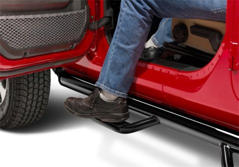 N-Fab Nerf Step 2018 Jeep Wrangler JL SUV 4 Door- Gloss Black - W2W - 3in thumbnail 4