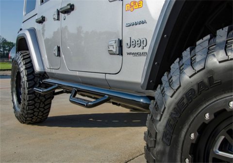 N-Fab Nerf Step 2018 Jeep Wrangler JL SUV 4 Door- Gloss Black - W2W - 3in thumbnail 7