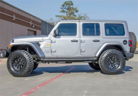 N-Fab RKR Rails 2018 Jeep Wrangler JL 4 Door Dab Length - Gloss Black - 1.75in thumbnail 7