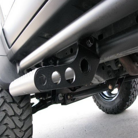 N-Fab RKR Rails 2018 Jeep Wrangler JL 4 Door Dab Length - Gloss Black - 1.75in thumbnail 8