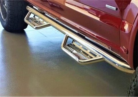 N-Fab Podium SS 17-18 Chevy/GMC 2500/3500 Crew Cab All Beds - Polished Stainless - 3in thumbnail 7