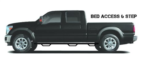 N-Fab Podium LG 2017 Ford F-250/F-350 Super Duty Crew Cab 6.75ft Bed - Tex. Black - Bed Access - 3in thumbnail 4