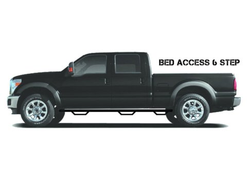 N-Fab Podium LG 99-16 Ford F-250/F-350 Super Duty Crew Cab 6.75ft Bed - Tex Black - Bed Access - 3in thumbnail 7