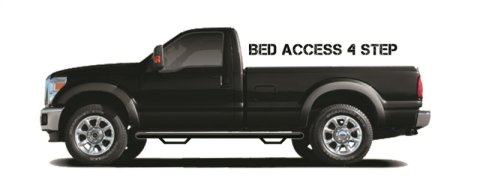 N-Fab Nerf Step 17-18 Ford F-250/F-350 Regular Cab 8ft Bed - Tex. Black - Bed Access - 3in thumbnail 3