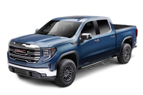 N-Fab Nerf Step 2019 Chevy/GMC 1500 Crew Cab - Cab Length Gloss - Black - 3in thumbnail 3