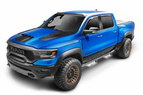 N-Fab Podium SS 19-20 Dodge RAM 1500 Crew Cab - Cab Length - Polished Stainless - 3in thumbnail 3